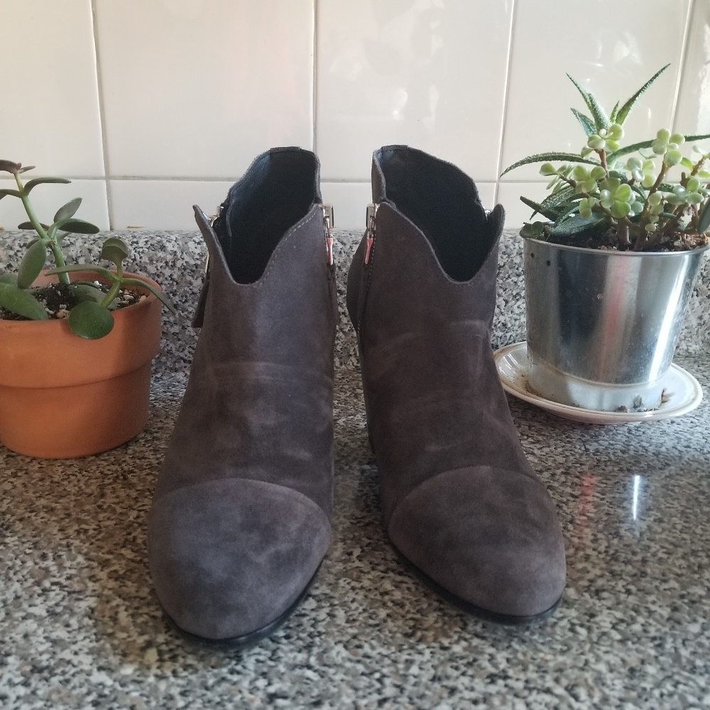 Rag & Bone Margot gray suede boots BOOTIES